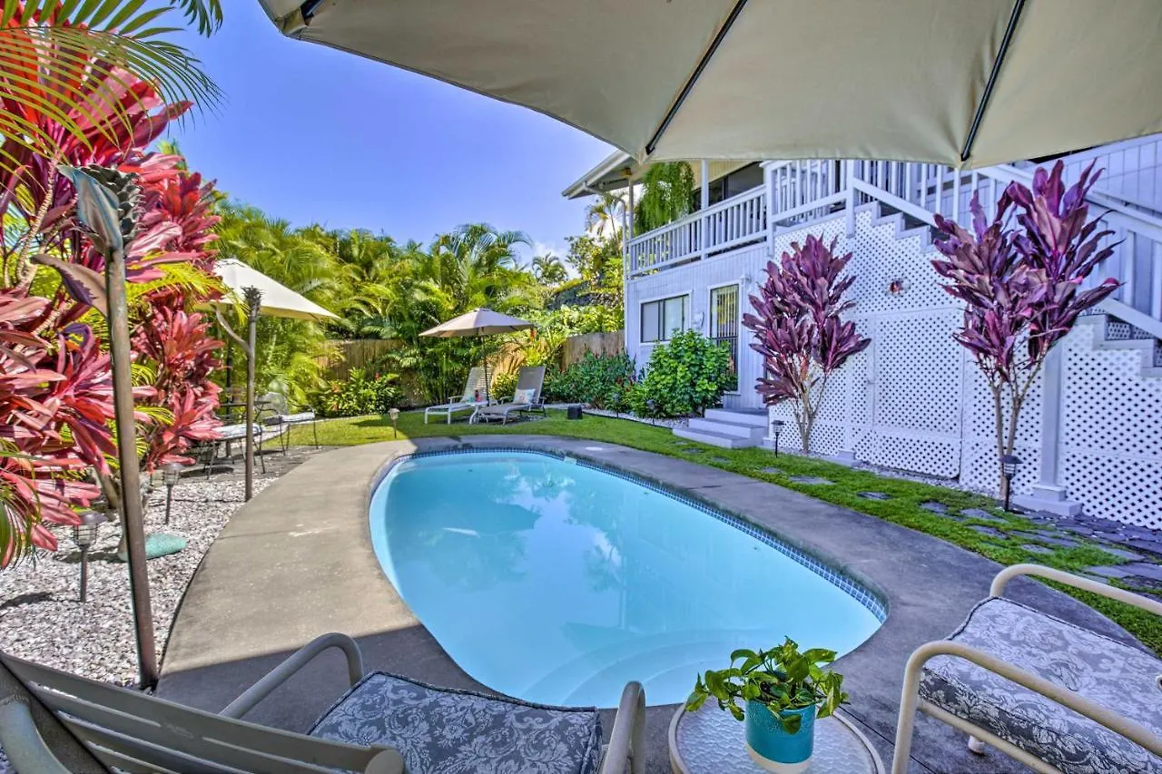 Tropical Kailua-Kona Retreat With Saltwater Pool! Lägenhet
