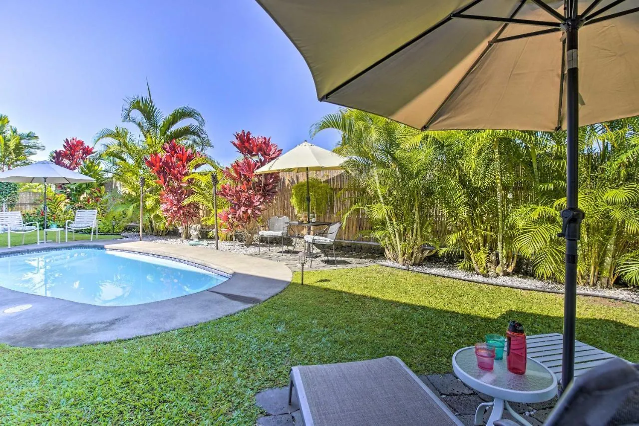 Tropical Kailua-Kona Retreat With Saltwater Pool! Lägenhet
